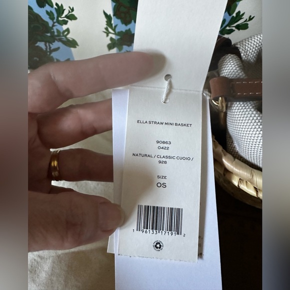 Tory Burch ELLA STRAW MINI BASKET (summer bag) - Picture 13 of 13